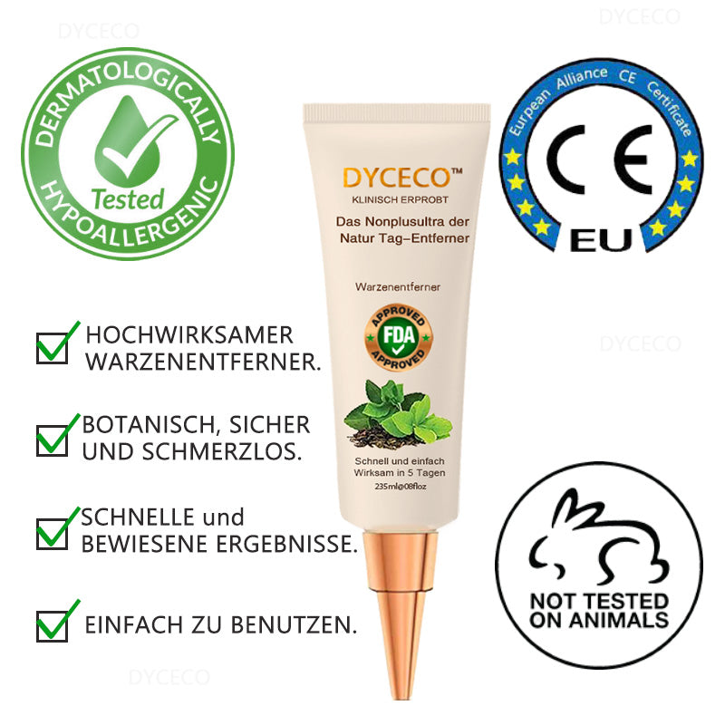DYCECO™ Fortschrittliche Etiketten- und Muttermalentferner - wirksame und sichere Inhaltsstoffe für alle Hauttypen